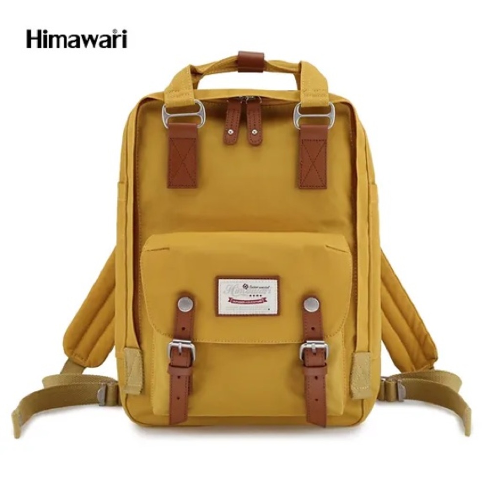 Himawari Nylon Yellow Laptop Bagckpack